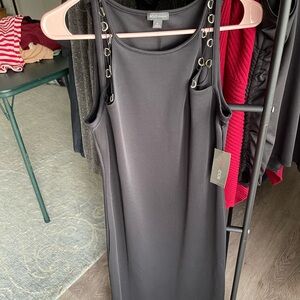 BOLD elements Sleek Black Midi Dress